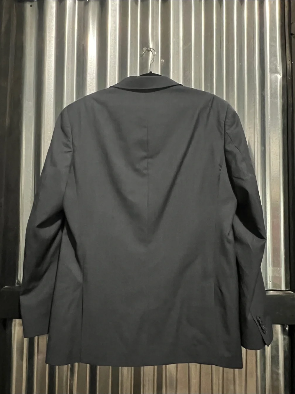 Kenneth Cole New York Men’s 100% Wool Suit Jacket – Charcoal Gray – 43L